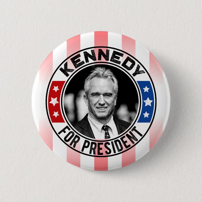 Robert Kennedy, Jr. for President 2024  Button (Front)
