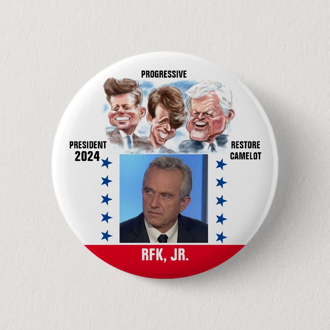 Robert Kennedy, Jr. for President 2024 Button (Front)