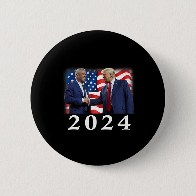 Robert Kennedy Jr Rfk Jr For Trump Unity President Button (Front)