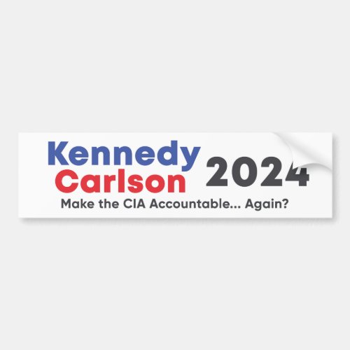 Robert Kennedy  Tucker Carlson 2024 Sticker