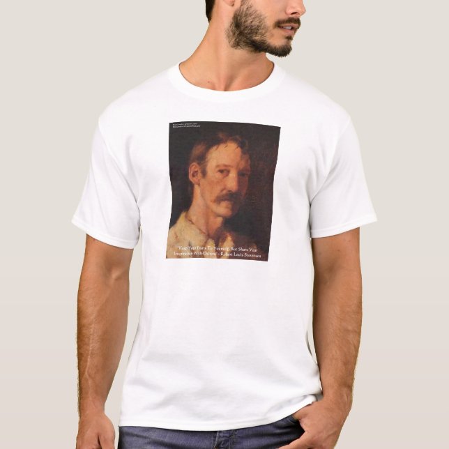Robert Lewis Stevenson Quote T-Shirt (Front)