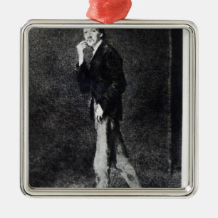 Robert Louis Stevenson Metal Ornament