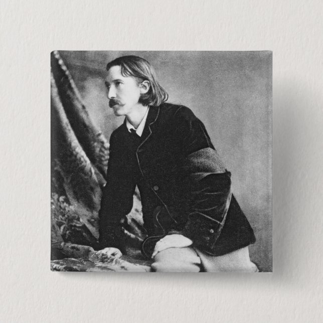 Robert Louis Stevenson Pinback Button (Front)
