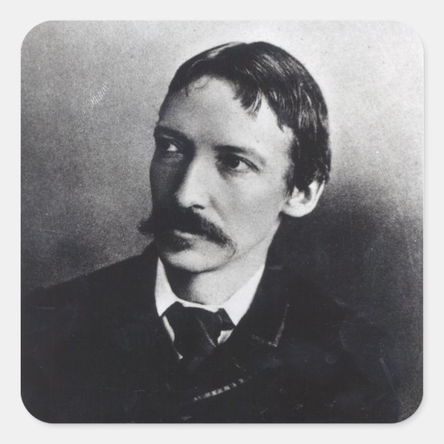 Robert Louis Stevenson Square Sticker (Front)