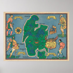 Robert Louis Stevenson's Treasure Island Poster