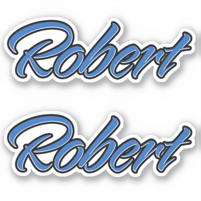 Robert Name blue sticker Sticker Sticker Sticker (Front)