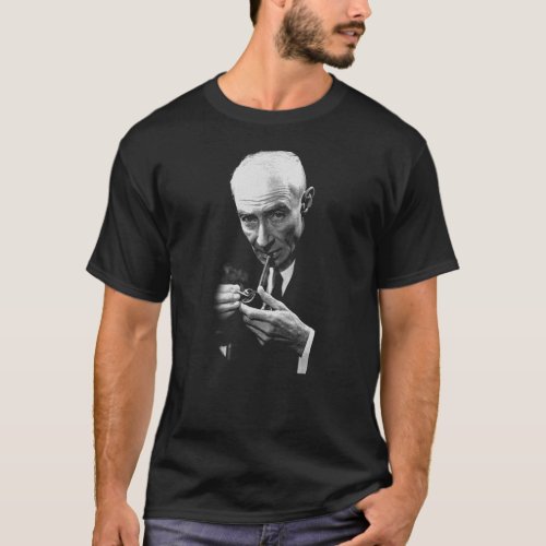 Robert Oppenheimer Smoking Photo T_Shirt