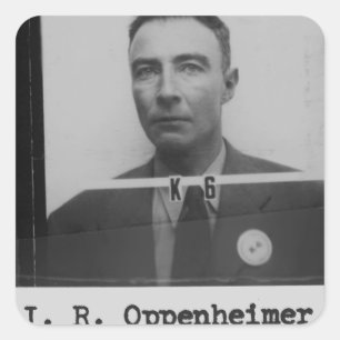 Robert Oppenheimer Square Sticker