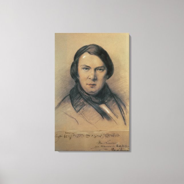Robert Schumann  1853 Canvas Print (Front)