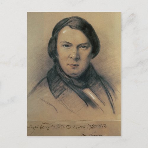 Robert Schumann  1853 Postcard