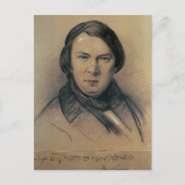 Robert Schumann  1853 Postcard (Front)