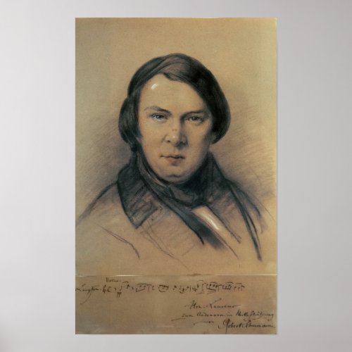 Robert Schumann  1853 Poster