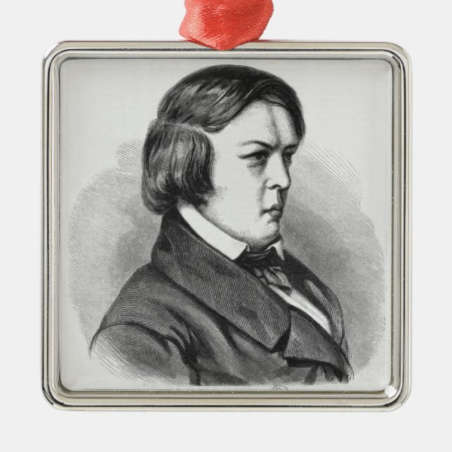 Robert Schumann Metal Ornament (Front)