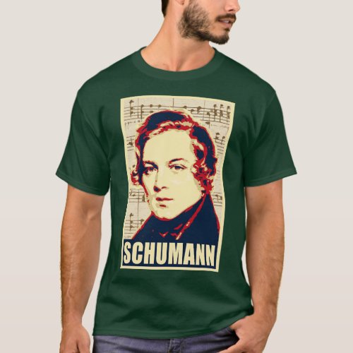Robert Schumann musical notes 1 T_Shirt