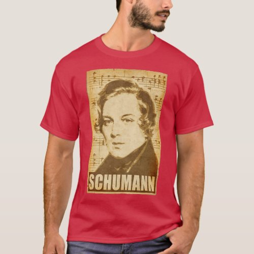 Robert Schumann musical notes T_Shirt