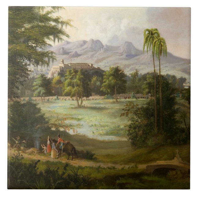 Robert Scott Duncanson - Chapultpec Castle Tile (Front)