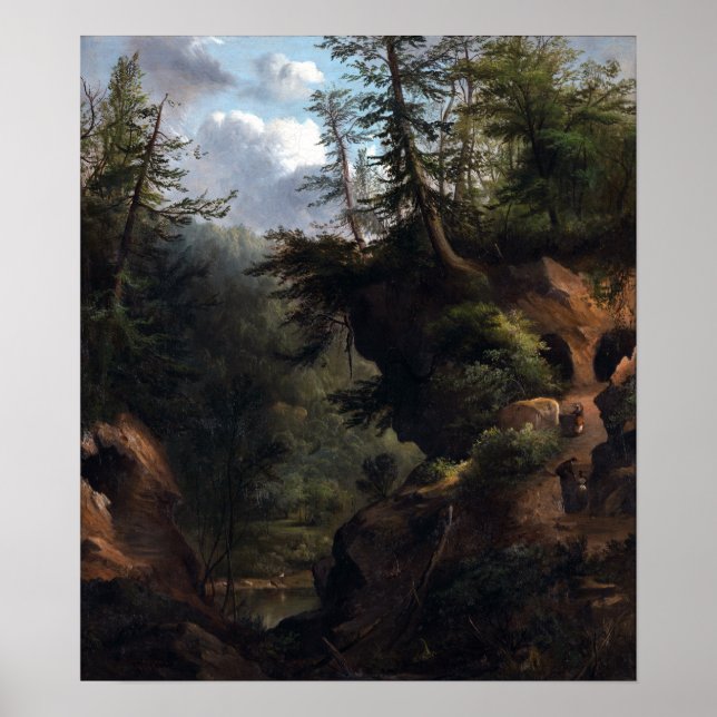 Robert Scott Duncanson The Caves Poster (Front)