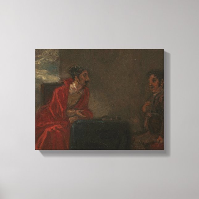 Robert Smirke - Illustration for Don Quixote Canvas Print (Front)