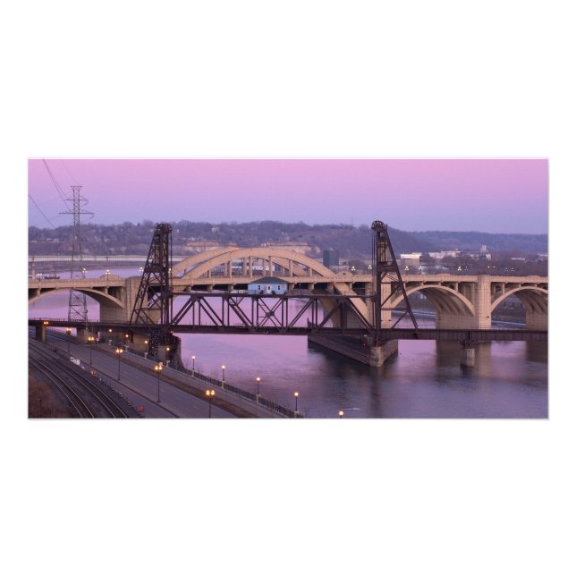 Robert Street Bridge at Dusk Card (Front)