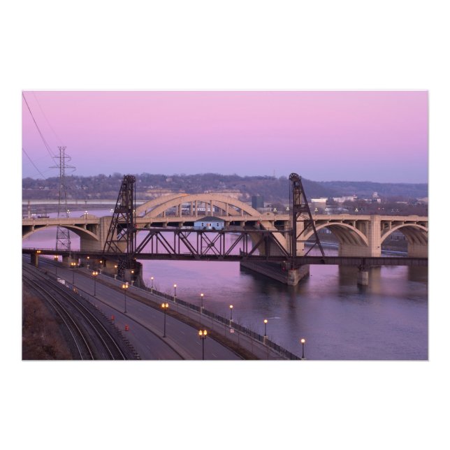 Robert Street Bridge at Dusk Photo Print (Front)