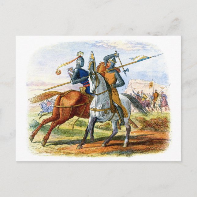 Robert the Bruce kills Sir Henry Bohum Postcard (Front)