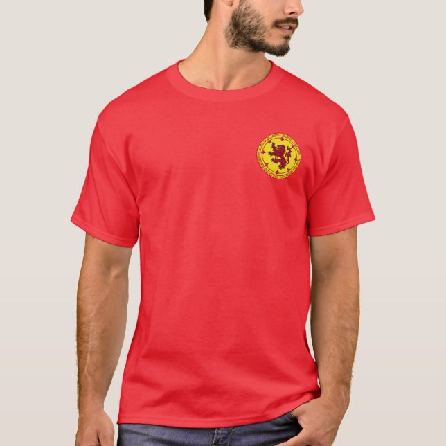 Robert the Bruce Red & Gold Seal Shirt (Front)