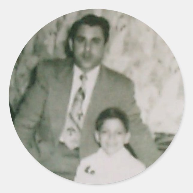 Robert & unc classic round sticker (Front)