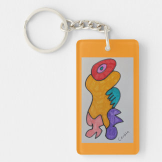 Robert Vincent Peters Marker Art Keychain