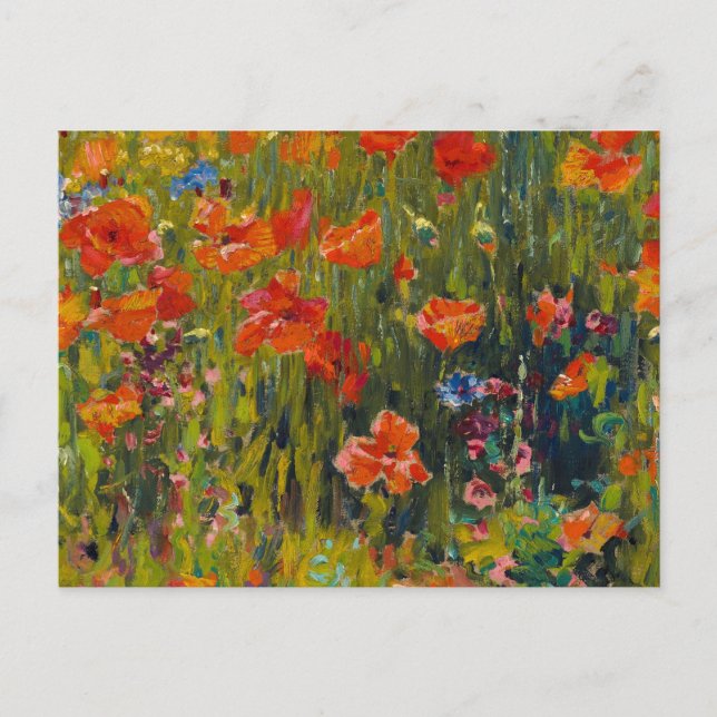 Robert Vonnoh Poppies Postcard (Front)