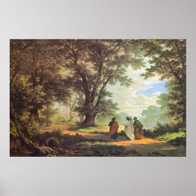 Robert Zund Road to Emmaus Poster (Front)