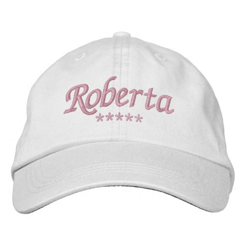 Roberta Name Embroidered Baseball Cap