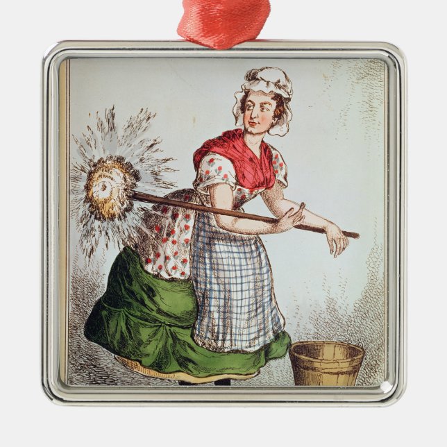 Robertena Peelena the Maid of All Work Metal Ornament (Front)