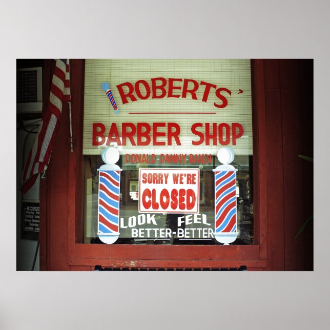 Roberts Barber Shop Poster (Front)