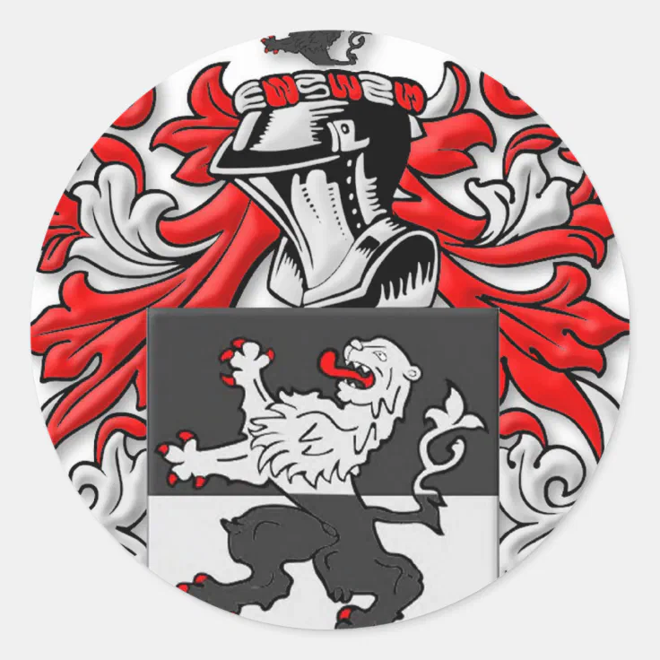 Roberts Coat of Arms Classic Round Sticker Zazzle