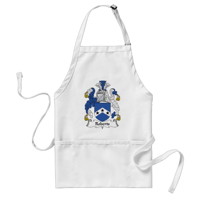 Roberts Family Crest Adult Apron (Front)