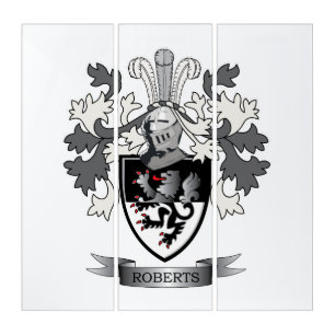 Roberts Family Crest Triptych