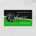 Roberts Lawn Care Business Card at Zazzle