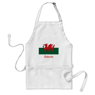 Roberts Welsh Flag Adult Apron