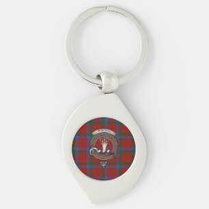 Robertson Clan Badge Silver Metal Key Ring