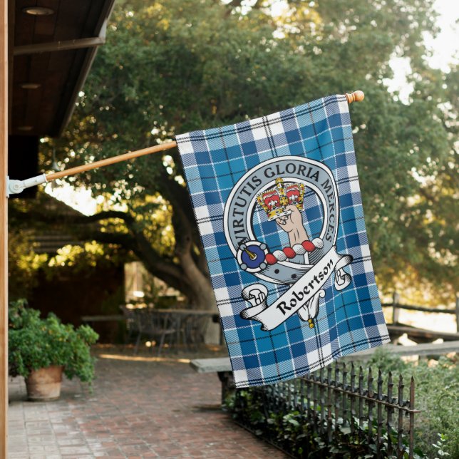 Robertson Clan Badge Tartan Flag Scottish (In SItu)