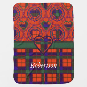 Robertson clan Plaid Scottish tartan Baby Blanket