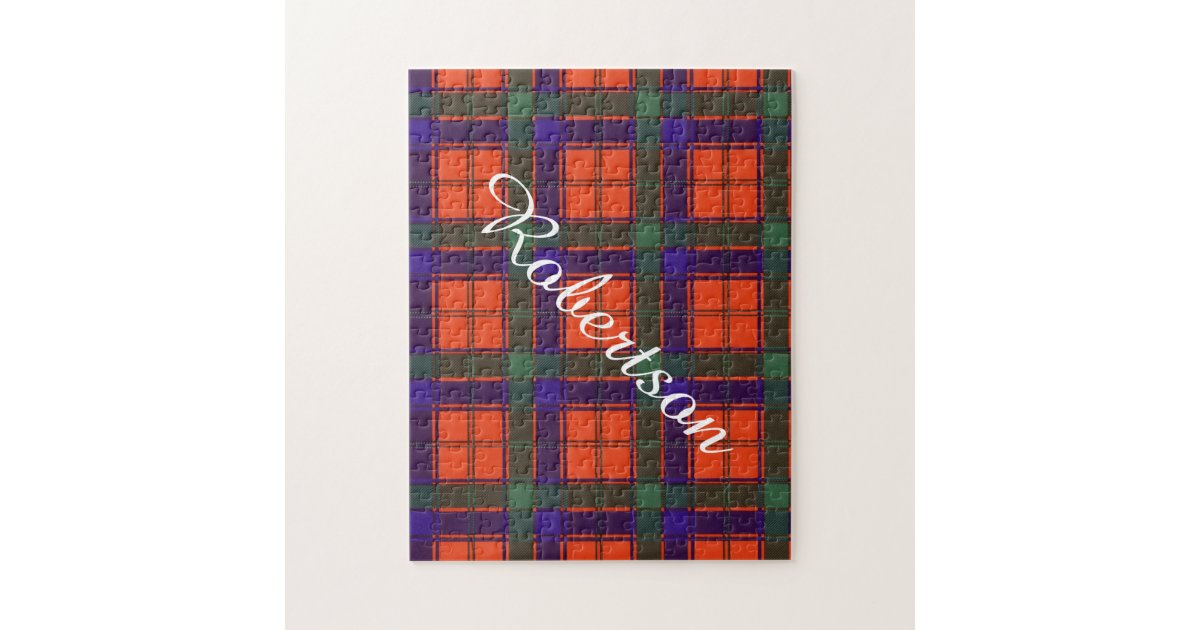 Robertson clan Plaid Scottish tartan Jigsaw Puzzle