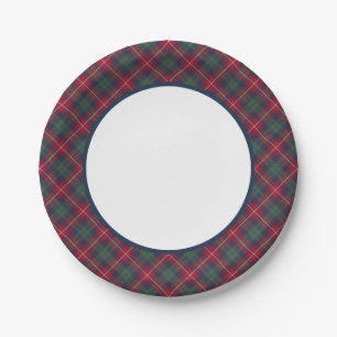 Robertson Clan Tartan Border Paper Plates
