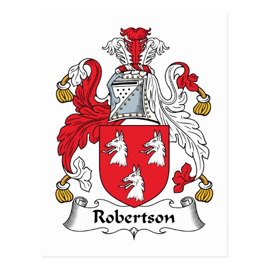 Robertson Family Crest Postcard | Zazzle