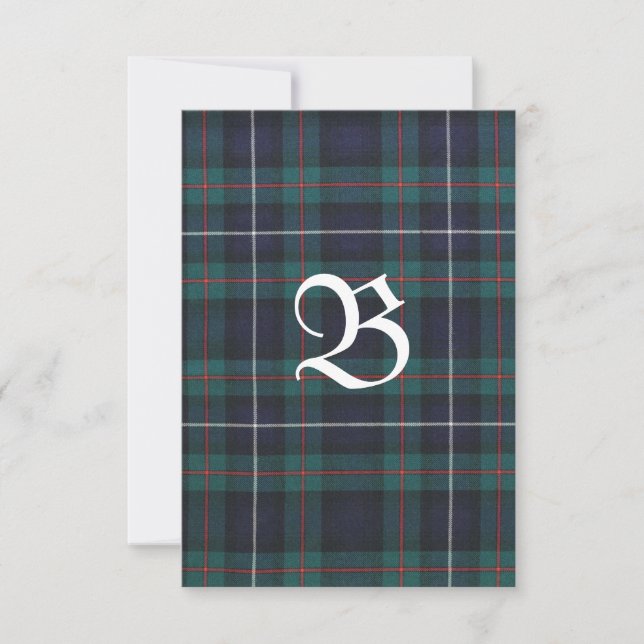 Robertson Modern Hunting Tartan Thank you Card (Front)