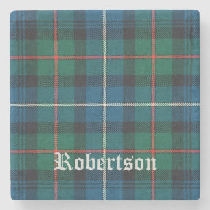 Robertson, Robertson Scottish Tartan, Robertson Stone Coaster