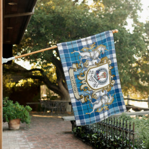 Robertson Tartan Flag Clan Badge Lion Scottish
