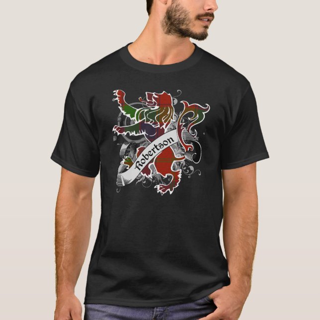 Robertson Tartan Lion T-Shirt (Front)