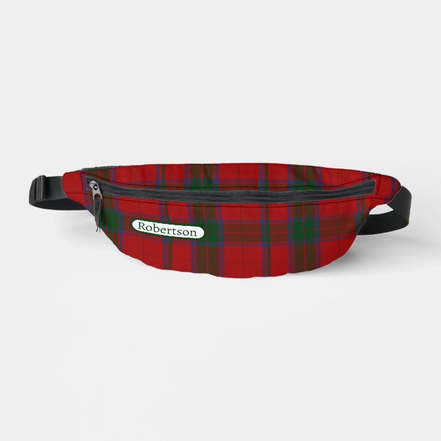 Robertson Tartan Plaid Personalized Fanny Pack (Front)