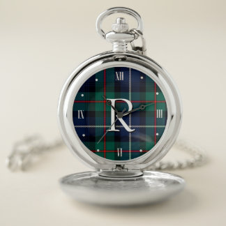 Robertson Tartan Plaid Pocket Watch